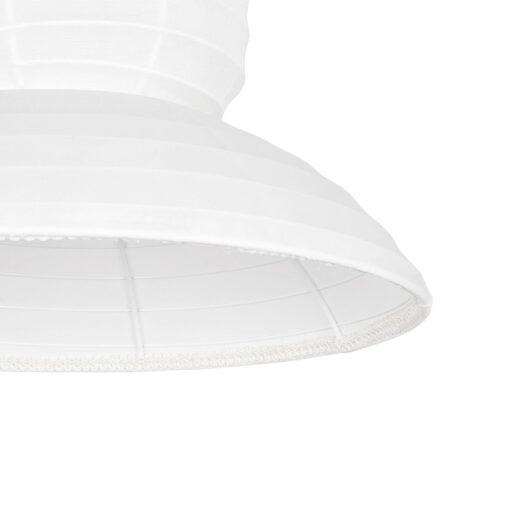 GLOBOSTAR® ROMINA 62002 Μοντέρνο Κρεμαστό Φωτιστικό Οροφής με Ντουί 1 x E27 AC 220-240V IP20 – Λευκό – Μ40 x Π40 x Υ42.5cm