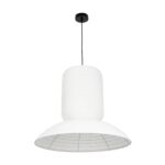 GLOBOSTAR® ROMINA 62003 Μοντέρνο Κρεμαστό Φωτιστικό Οροφής με Ντουί 1 x E27 AC 220-240V IP20 – Λευκό – Μ60 x Π60 x Υ51cm