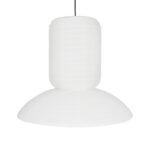 GLOBOSTAR® ROMINA 62003 Μοντέρνο Κρεμαστό Φωτιστικό Οροφής με Ντουί 1 x E27 AC 220-240V IP20 – Λευκό – Μ60 x Π60 x Υ51cm
