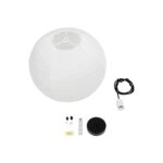 GLOBOSTAR® ROMINA 62004 Μοντέρνο Κρεμαστό Φωτιστικό Οροφής με Ντουί 1 x E27 AC 220-240V IP20 – Λευκό – Μ40 x Π40 x Υ37cm