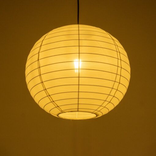 GLOBOSTAR® ROMINA 62004 Μοντέρνο Κρεμαστό Φωτιστικό Οροφής με Ντουί 1 x E27 AC 220-240V IP20 – Λευκό – Μ40 x Π40 x Υ37cm