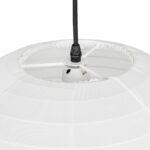 GLOBOSTAR® ROMINA 62004 Μοντέρνο Κρεμαστό Φωτιστικό Οροφής με Ντουί 1 x E27 AC 220-240V IP20 – Λευκό – Μ40 x Π40 x Υ37cm