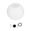 GLOBOSTAR® ROMINA 62005 Μοντέρνο Κρεμαστό Φωτιστικό Οροφής με Ντουί 1 x E27 AC 220-240V IP20 – Λευκό – Μ60 x Π60 x Υ55cm
