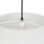 GLOBOSTAR® ROMINA 62005 Μοντέρνο Κρεμαστό Φωτιστικό Οροφής με Ντουί 1 x E27 AC 220-240V IP20 – Λευκό – Μ60 x Π60 x Υ55cm