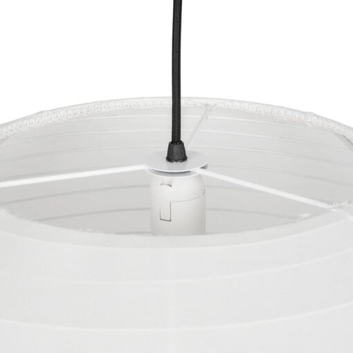 GLOBOSTAR® ROMINA 62005 Μοντέρνο Κρεμαστό Φωτιστικό Οροφής με Ντουί 1 x E27 AC 220-240V IP20 – Λευκό – Μ60 x Π60 x Υ55cm