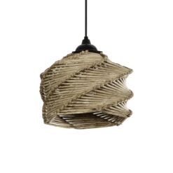 Alternative view of GLOBOSTAR® HUSLE 205-0044 Boho Κρεμαστό Φωτιστικό Οροφής με Ντουί 1 x E27 AC 220-240V IP20 - Μπεζ - M24 x Π24 x Υ21cm