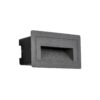 kelvo® STEPART KLV-101-0081 Χωνευτό Φωτιστικό Σκαλοπατιού / Διαδρόμου LED 3W 375lm 45° AC 220-240V Αδιάβροχο IP65 Θερμό Λευκό 2700K – Lumileds SMD Chip & TÜV SÜD Driver – Γκρι Ανθρακί Ματ – Μ10.5 x Π4.5 x Υ6cm / Q9.1 x 4.5cm – 5 Χρόνια Εγγύηση
