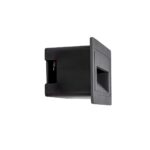 kelvo® STEPART KLV-101-0081 Χωνευτό Φωτιστικό Σκαλοπατιού / Διαδρόμου LED 3W 375lm 45° AC 220-240V Αδιάβροχο IP65 Θερμό Λευκό 2700K – Lumileds SMD Chip & TÜV SÜD Driver – Γκρι Ανθρακί Ματ – Μ10.5 x Π4.5 x Υ6cm / Q9.1 x 4.5cm – 5 Χρόνια Εγγύηση