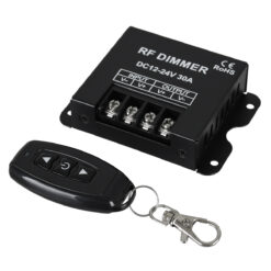 Alternative view of GLOBOSTAR® DIMMERME 73310 Dimmer με RF Ασύρματο Χειριστήριο με 1 x 30A 720W Κανάλι DC 12-24V 30A 720W Max IP20 - RF2.4Ghz - Μ8.7 x Π6.2 x Υ2cm - 2 Χρόνια Εγγύηση