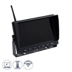 Alternative view of GloboStar® 86069 Έγχρωμη Οθόνη 9" WiFi για Αυτοκινητο - Φορτηγό DC 12-24V - για Σύνδεση έως 4 WiFi Κάμερες 1080P HD Οπισθοπορείας - Μαύρο