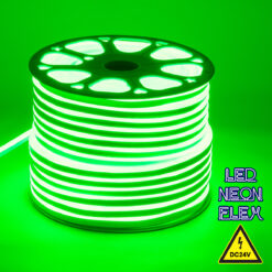 Alternative view of GLOBOSTAR® NEOVALE 70564 Ταινία Neon Flex LED 12W/m 600lm/m 120° DC 24V Αδιάβροχο IP65 120 x SMD2835 Chip/m Πράσινο Dimmable - Sanan SMD Chip - Μ100 x Π0.8 x Υ1.6cm - 3 Χρόνια Εγγύηση