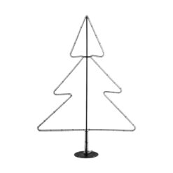 Alternative view of GLOBOSTAR® XMAS-TREE-SMALL Χριστουγεννιάτικο Διακοσμητικό Φωτιστικό LED 19,5W 780lm 360° AC 220-240V Αδιάβροχο IP65 Θερμό Λευκό 2700K - Μαύρο & Διάφανο - M102 x Π25 x Υ142cm - 2 Χρόνια Εγγύηση