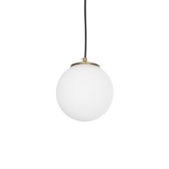 Alternative view of GLOBOSTAR® GLOBIDIO 204-0195 Μοντέρνο Κρεμαστό Φωτιστικό Οροφής με Ντουί 1 x E27 AC 220-240V IP20 - Χρύσο & Λευκό - Μ15 x Π15 x Υ15cm