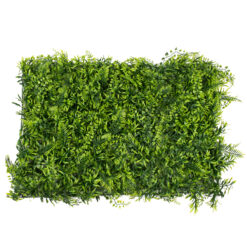 Alternative view of GLOBOSTAR® FERN 78405 Τεχνητό Πάνελ Φυλλωσιάς / Κάθετος Κήπος Νάνος Φτέρη, Νάνος Κισσός & Δανάη - Πράσινο - Μ60 x Π40 x Υ8cm
