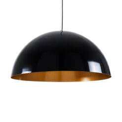 Alternative view of GLOBOSTAR® LUNE 01342 Μοντέρνο Κρεμαστό Φωτιστικό Οροφής με Ντουί 1 x E27 AC 220-240V IP20 - Μαύρο & Χρυσό - Μ60 x Π60 x Υ30cm