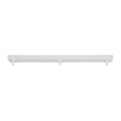Alternative view of GLOBOSTAR® WALLBASE 77522 Γραμμική Μεταλλική Ροζέτα για Κρέμαση 3 Φωτιστικών - Λευκό - Μ50 x Π5 x Υ4cm