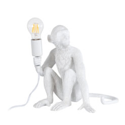 Alternative view of GLOBOSTAR® APES 01808 Μοντέρνο Επιτραπέζιο Φωτιστικό Πορτατίφ με Ντουί 1 x E27 AC 220-240V IP20 - Λευκό - Μ30 x Π27 x Υ30cm