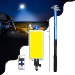 Alternative view of GloboStar® 85821 Τηλεσκοπικό Καλάμι Ψαρέματος 5m με Πάνελ Φωτισμού 800W 48000lm DC 12V Αδιάβροχο IP65 Ψυχρό Λευκό 6000K
