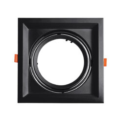 Alternative view of GLOBOSTAR® VITA 77853 Χωνευτή Κινούμενη Βάση για Σποτ AR111 για Ντουί GU10/GU5.3 IP20 - Μαύρο Ματ - Μ18 x Π18 x Υ4.5cm / Q17.5 x 17.5cm