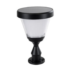 Alternative view of GLOBOSTAR® ARVENT 90534 Φωτιστικό Κολωνάκι Κήπου LED 10W 500lm 120° με Ενσωματωμένο Φωτοβολταϊκό Panel 6V 2W & Επαναφορτιζόμενη Μπαταρία Li-ion 3.2V 8000mAh με Αισθητήρα Ημέρας-Νύχτας Αδιάβροχο IP65 Ψυχρό Λευκό 6000K - Γκρι Ανθρακί - Μ24 x Π24 x Υ36cm - 2 Χρόνια Εγγύηση