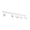 kelvo® SPOTA KLV-101-0143 Κινούμενο Φωτιστικό Σποτ Οροφής για 5 Λάμπες MR16 με Ντουί GU10 AC 220-240V IP20 – Λευκό Ματ – Μ79.5 x Π6.3 x Υ14cm