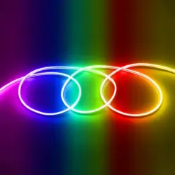 Alternative view of GLOBOSTAR® NEOVALE 70569 Ψηφιακή Pixel Addressable Ταινία Neon Flex LED 18W/m 900lm/m 120° DC 24V Αδιάβροχο IP65 60 x SMD5050 Chip/m 10 x Pixel/m Πολύχρωμο RGB Dimmable SPI/TTL Protocol IC WS2811 - Sanan SMD Chip - Μ100 x Π0.8 x Υ1.6cm - 3 Χρόνια Εγγύηση