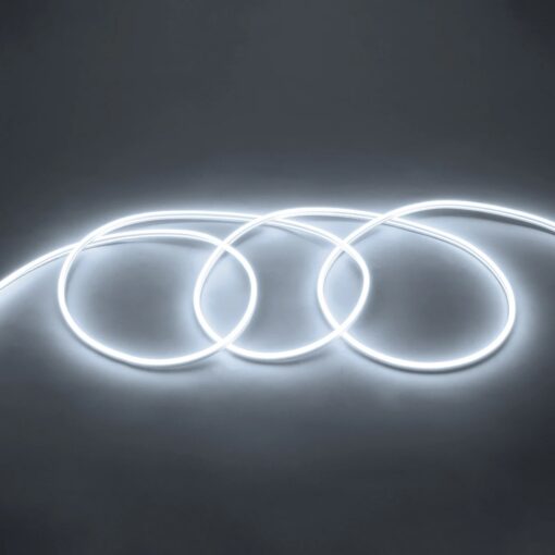 GLOBOSTAR® NEOVALE 70570 Ταινία Neon Flex LED 12W/m 1080lm/m 120° DC 220-240V Αδιάβροχο IP65 120 x SMD2835 Chip/m Ψυχρό Λευκό 6000K Dimmable – Sanan SMD Chip – Μ100 x Π0.8 x Υ1.6cm – 3 Χρόνια Εγγύηση
