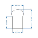 GLOBOSTAR® NEOVALE 70570 Ταινία Neon Flex LED 12W/m 1080lm/m 120° DC 220-240V Αδιάβροχο IP65 120 x SMD2835 Chip/m Ψυχρό Λευκό 6000K Dimmable – Sanan SMD Chip – Μ100 x Π0.8 x Υ1.6cm – 3 Χρόνια Εγγύηση