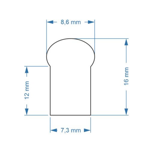 GLOBOSTAR® NEOVALE 70570 Ταινία Neon Flex LED 12W/m 1080lm/m 120° DC 220-240V Αδιάβροχο IP65 120 x SMD2835 Chip/m Ψυχρό Λευκό 6000K Dimmable – Sanan SMD Chip – Μ100 x Π0.8 x Υ1.6cm – 3 Χρόνια Εγγύηση