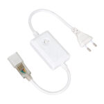 GLOBOSTAR® NEOVALE-B 70624 Dimmer / Controller 2A 460W AC 220-240V σε DC 220-240V για έως 100 Μέτρα Neon Flex LED Αδιάβροχο IP44 - Λευκό - Μ44 x Π5 x Υ2.7cm - 2 Χρόνια Εγγύηση