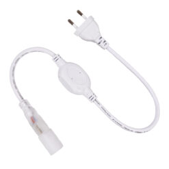 GLOBOSTAR® NEOTUBE-A 70632 Μεταλλάκτης Τροφοδοσίας 6A 1380W AC 220-240V σε DC 220-240V για έως 100 Μέτρα Neon Flex LED Αδιάβροχο IP65 - Λευκό - Μ53 x Π3.5 x Υ1.5cm - 2 Χρόνια Εγγύηση