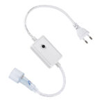 GLOBOSTAR® NEOTUBE-B 70644 Dimmer / Controller 2A 460W AC 220-240V σε DC 220-240V για έως 100 Μέτρα Neon Flex LED Αδιάβροχο IP44 - Λευκό - Μ44 x Π5 x Υ2.7cm - 2 Χρόνια Εγγύηση