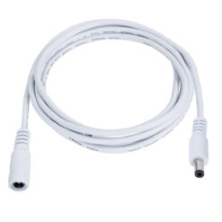 Alternative view of GLOBOSTAR® STRIPDC 70679 Ταχυσύνδεσμος DC Jack 5.5x2.1mm Θηλυκός σε Αρσενικό IP20 - Λευκό - Μ200 x Π2.1 x Υ2.1cm