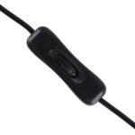 GLOBOSTAR® STRIPDC 70681 Ταχυσύνδεσμος DC Jack 5.5×2.1mm Θηλυκός σε Αρσενικό με Διακόπτη On/Off IP20 – Μαύρο – Μ185 x Π1.9 x Υ1.5cm