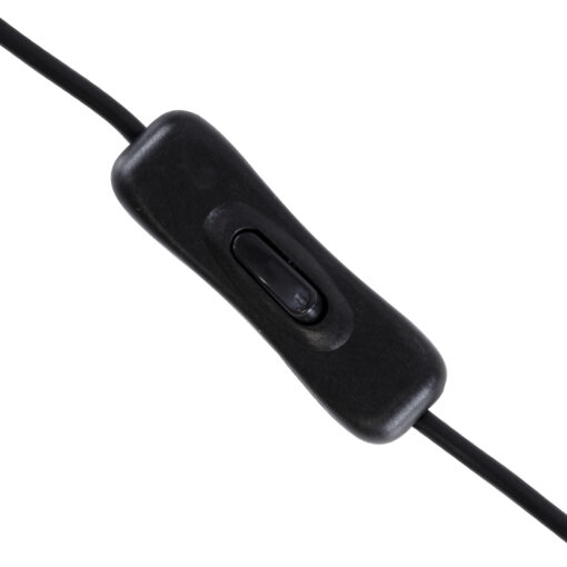 GLOBOSTAR® STRIPDC 70681 Ταχυσύνδεσμος DC Jack 5.5×2.1mm Θηλυκός σε Αρσενικό με Διακόπτη On/Off IP20 – Μαύρο – Μ185 x Π1.9 x Υ1.5cm