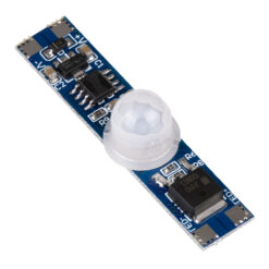 GLOBOSTAR® SENSORA 70697 Ανιχνευτής PIR / Αισθητήρας Κίνησης Ειδικός για Προφίλ Αλουμινίου 180° DC 5-24V 6A 144W Max IP20 - Μ4.9 x Π1 x Υ1.2cm - 2 Χρόνια Εγγύηση