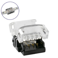 GLOBOSTAR® STRIPCON 70721 Ταχυσύνδεσμος για RGB Ταινία LED 10mm σε 10mm IP20 - Διάφανο - Μ1.5 x Π1.9 x Υ0.8cm