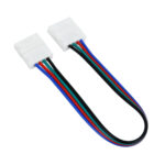 GLOBOSTAR® STRIPCON 70733 Ταχυσύνδεσμος για RGB Ταινία LED 10mm σε 10mm Σύνδεσμο IP20 - Λευκό - Μ18 x Π1.5 x Υ0.5cm