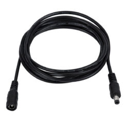 Alternative view of GLOBOSTAR® STRIPDC 70745 Ταχυσύνδεσμος DC Jack 5.5x2.1mm Θηλυκός σε Αρσενικό IP20 - Μαύρο - Μ200 x Π2.1 x Υ2.1cm