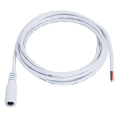 Alternative view of GLOBOSTAR® STRIPDC 70746 Ταχυσύνδεσμος DC Jack 5.5x2.1mm Θηλυκός IP20 - Λευκό - Μ200 x Π2.1 x Υ2.1cm