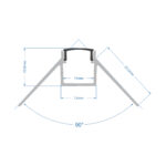 GloboStar® PLASTERBOARD-PROFILE 70822-3M Προφίλ Αλουμινίου – Βάση & Ψύκτρα Ταινίας LED με Μαύρο Φιμέ Κάλυμμα – Χωνευτή Γωνιακή Χρήση σε Εξωτερική Γωνία Γυψοσανίδας – Trimless – Πατητό Κάλυμμα – Ασημί – 3 Μέτρα – Πακέτο 5 Τεμαχίων – Μ300 x Π4.5 x Υ2cm