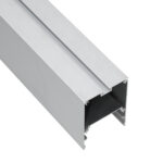 GloboStar® SURFACEPENDANT-PROFILE 70826-3M Προφίλ Αλουμινίου – Βάση & Ψύκτρα Ταινίας LED με Λευκό Γαλακτερό Κάλυμμα – Επιφανειακή & Κρεμαστή Χρήση – Πατητό Κάλυμμα – Ασημί – 3 Μέτρα – Μ300 x Π5 x Υ7cm