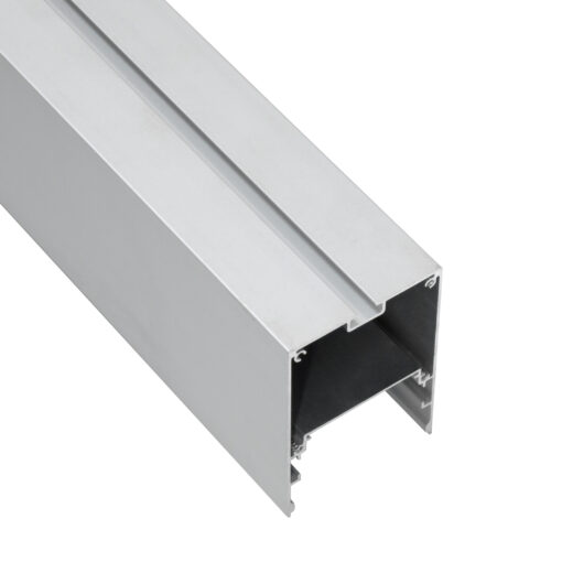 GloboStar® SURFACEPENDANT-PROFILE 70826-3M Προφίλ Αλουμινίου – Βάση & Ψύκτρα Ταινίας LED με Λευκό Γαλακτερό Κάλυμμα – Επιφανειακή & Κρεμαστή Χρήση – Πατητό Κάλυμμα – Ασημί – 3 Μέτρα – Μ300 x Π5 x Υ7cm