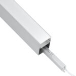 GloboStar® SURFACEPENDANT-PROFILE 70826-3M Προφίλ Αλουμινίου – Βάση & Ψύκτρα Ταινίας LED με Λευκό Γαλακτερό Κάλυμμα – Επιφανειακή & Κρεμαστή Χρήση – Πατητό Κάλυμμα – Ασημί – 3 Μέτρα – Μ300 x Π5 x Υ7cm