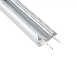 Alternative view of GLOBOSTAR® ALP-WALL-UPDOWN CONCEALED 70844-1M Επιφανειακό Προφίλ Αλουμινίου Ειδικό για Δημιουργία Κρυφού Φωτισμού Up & Down με Λευκό Γαλακτερό Πατητό Κάλυμμα για Ταινίες LED IP20 - Ασημί & Λευκό - Μ100 x Π5 x Υ1.7cm