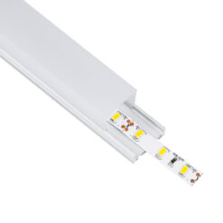 Alternative view of GloboStar® SURFACEPENDANT-PROFILE 70848-1M Προφίλ Αλουμινίου - Βάση & Ψύκτρα Ταινίας LED με Λευκό Γαλακτερό Κάλυμμα - Επιφανειακή & Κρεμαστή Χρήση - Πατητό Κάλυμμα - Λευκό - 1 Μέτρο - Μ100 x Π2.6 x Υ2.3cm