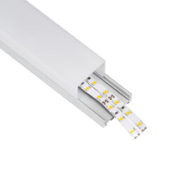 Alternative view of GloboStar® SURFACEPENDANT-PROFILE 70864-1M Προφίλ Αλουμινίου - Βάση & Ψύκτρα Ταινίας LED με Λευκό Γαλακτερό Κάλυμμα - Επιφανειακή & Κρεμαστή Χρήση - Πατητό Κάλυμμα - Ασημί - 1 Μέτρο - Μ100 x Π4.5 x Υ4.2cm