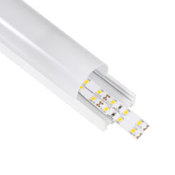 Alternative view of GloboStar® SURFACEPENDANT-PROFILE 70871-1M Προφίλ Αλουμινίου - Βάση & Ψύκτρα Ταινίας LED με Λευκό Γαλακτερό Κάλυμμα - Επιφανειακή & Κρεμαστή Χρήση - Πατητό Κάλυμμα - Λευκό - 1 Μέτρα - Μ100 x Π4.5 x Υ4.2cm