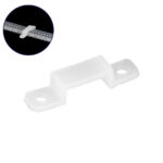 GLOBOSTAR® IPTUBE-A 70901 Βάση Στήριξης για Κανάλι Σιλικόνης Στεγανοποίησης Αδιάβροχο IP68 - Διάφανο - Μ2.7 x Π0.6 x Υ0.5cm