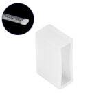 GLOBOSTAR® IPTUBE-C 70908 Τερματική Τάπα για Κανάλι Σιλικόνης Στεγανοποίησης Αδιάβροχο IP68 - Διάφανο - Μ1.6 x Π1 x Υ0.6cm